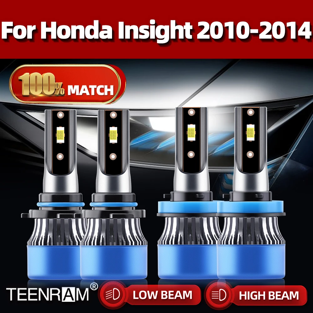 

40000LM Canbus LED Headlight Bulbs High Low Beam 240W Car Light 12V 6000K White For Honda Insight 2010 2011 2012 2013 2014
