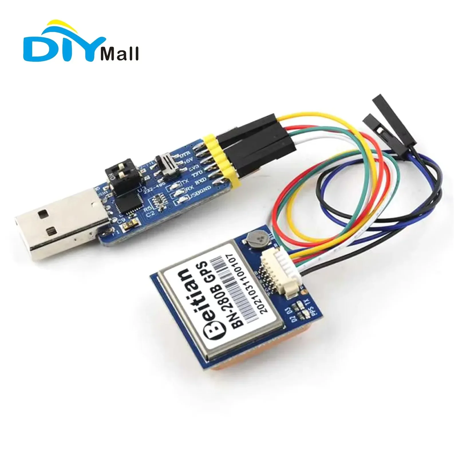 DIYmall BN-280B GPS Module with 4M Flash 1PPS 9600bps NMEA-0183 and 6 ...