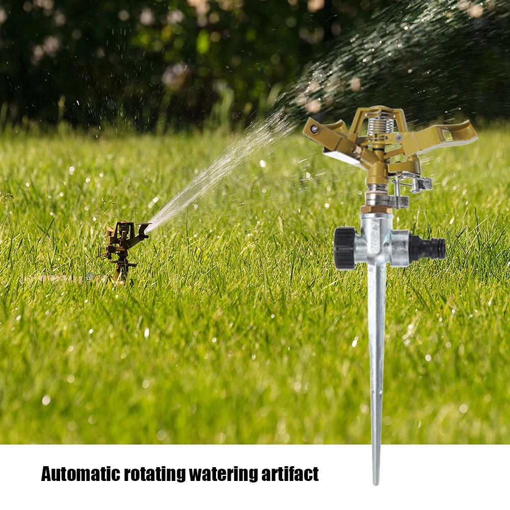 Garden Sprinklers 360Degree Adjustable Rotate Sprinkler With Quick-Release 1/2" Hose Connectors Lawn Irrigation Watering Systems garden sprinkler irrigation sprinklers drip irrigation sprinklers garden irrigation nozzle