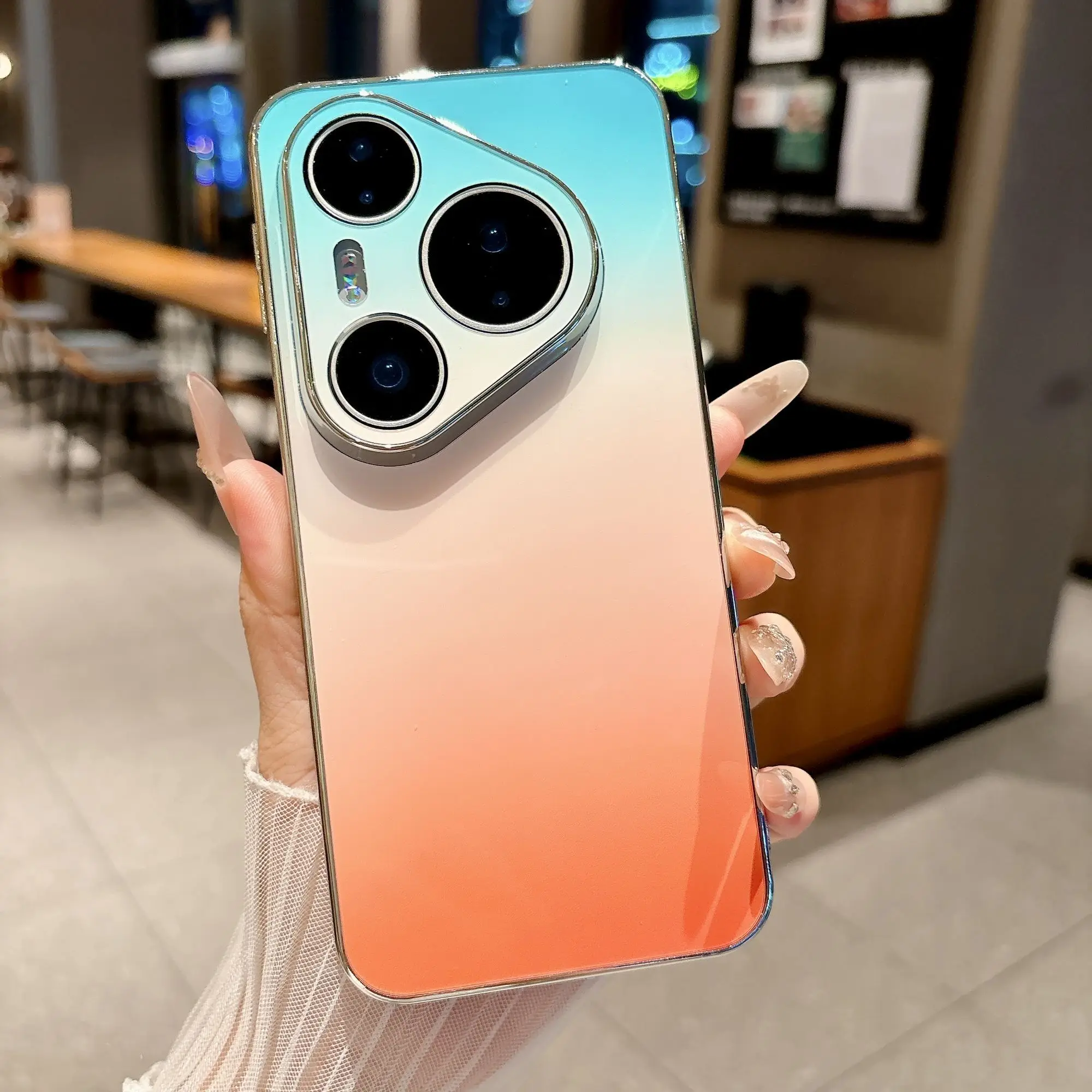 Luxury Matte Gradient Anti-Fall Shockproof Phone Case Cover