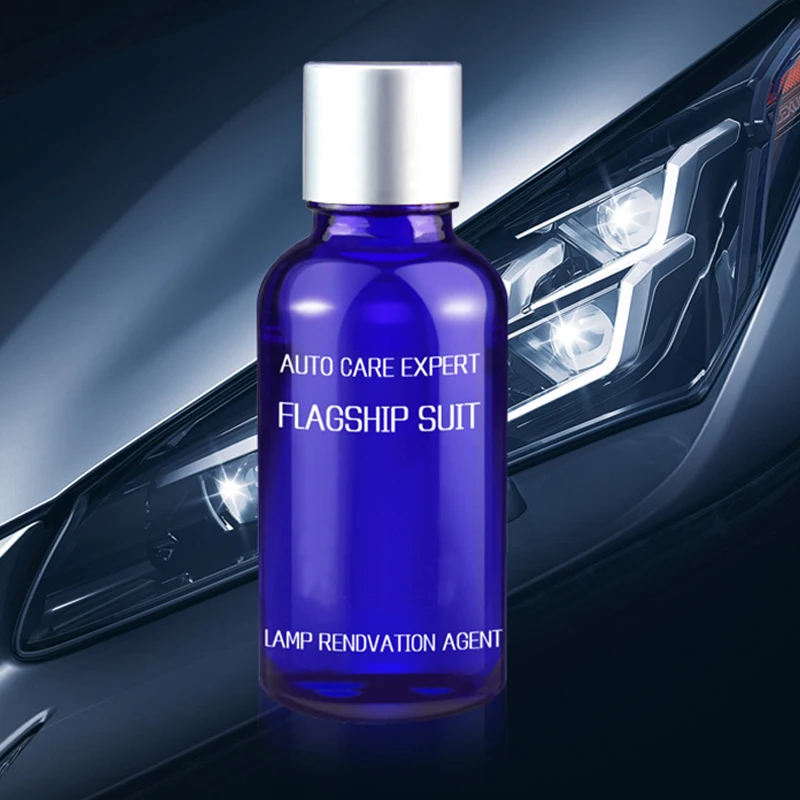 

10/30mL Car Headlamp Repair Fluid Tools Set Headlight Retreading Light Scratch Yellowing Polishing Agent Auto Repair Accessories