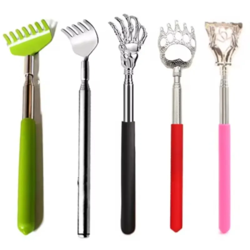 Griffe de Massage extensible, grattoir pour dos en acier inoxydable, bâton de démangeaison télescopique extensible, produits de santé Hackle
