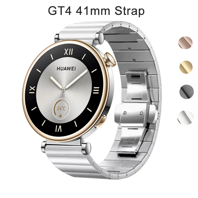 

18mm Stainless Steel Strap for HUAWEI WATCH GT4 41mm 18 Metal Wrist Straps Band Bracelet for GT4 41mm Watchband