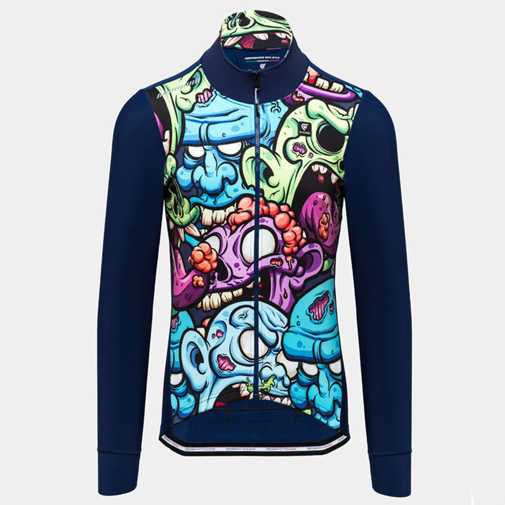 

PISSEI cycling jersey long sleeves bike clothing maillot ciclismo roadbike team running racing bicycle uniform men sportswear