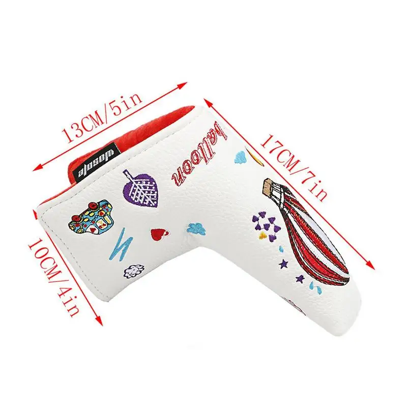 Cubierta magnética de cuero PU para la cabeza del palo de Golf, Protector de hierro reutilizable, accesorios para la cabeza