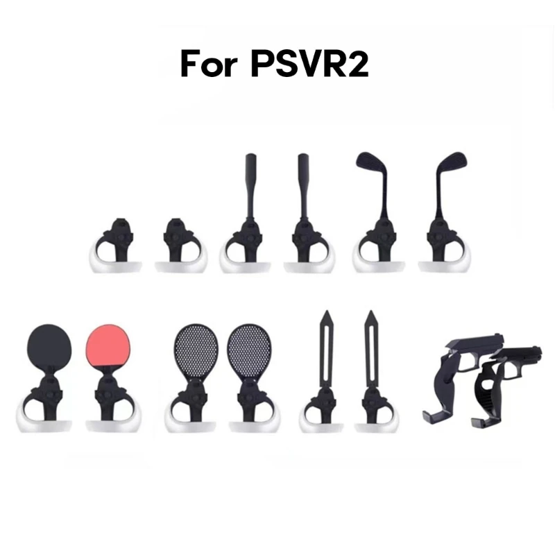 

14 in 1 Set for PSVR2 Controller Game Accessaries Tennis Rackets Golf Club Drop Shipping