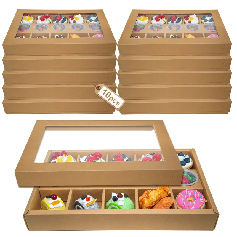 Large Capacity Disposable Packaging Boxes for Cakes, Desserts, Fruits, Picnic Treats, O... - SKU DPB01156 - UGI Packaging