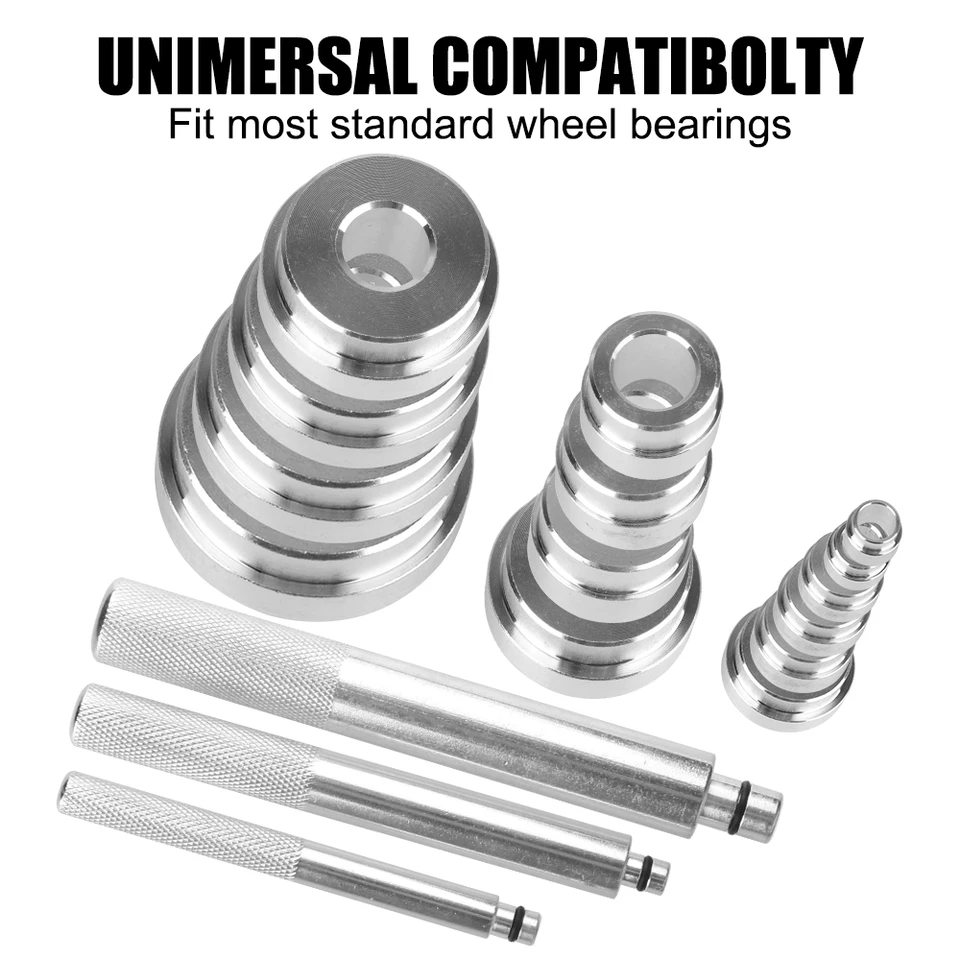 28pcs Press Pull Sleeve Kit Rimozione Cuscinetti Boccole Di Installazione Set Kit Strumenti Guarnizioni Cuscinetto Cespuglio Rimozione Inserto Inserto 73342146