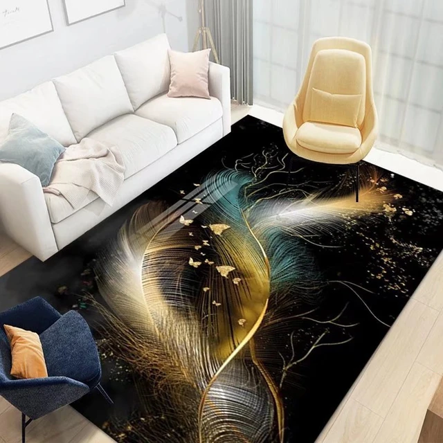 Abstract Style Carpet for Living Room Simplicity Style Big Size Bedside Rugs  Decor Bedroom Non-slip Washable Flannel Floor Mats