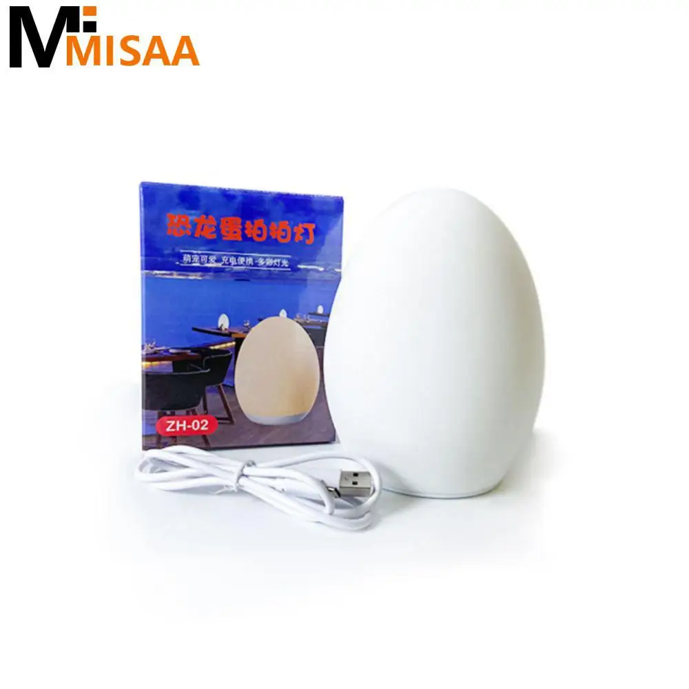 

Led Night Lights Baby Feeding Sleeping Eye Protection Egg Shape Usb Rechargeable Sensor Pat Light Decoration Home Bar Table Lamp