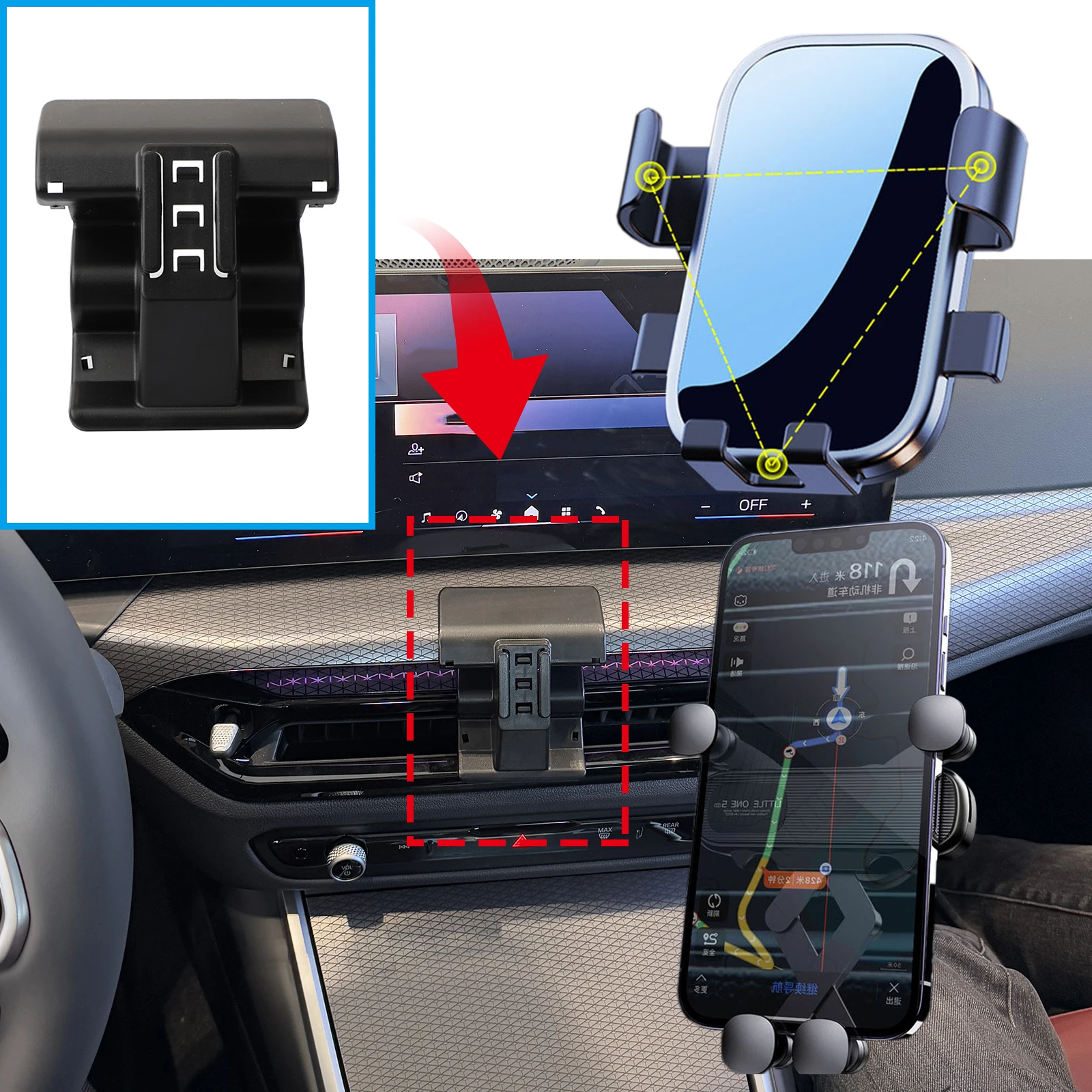 Car Mobile Phone Holder GPS Bracket Navigation Stand For BMW 4 Series M4