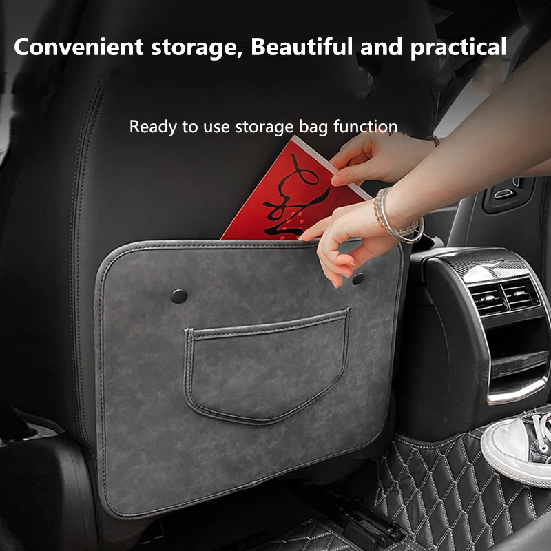 Car New Seat Back Anti Kick Mat Accessories Autos Accesorios Rear Anti-kick Grinding Pads Car Accessories Interior