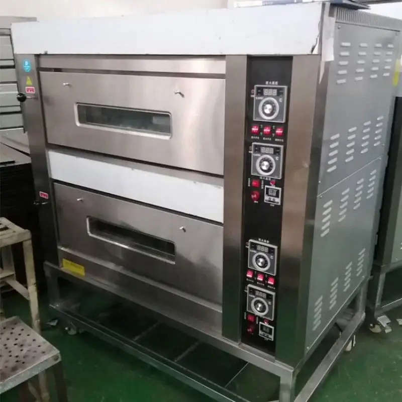 Commercial Electric Oven Plug Factory Price Electric Instrumentation Control Bread Making Machine 2 Deck 4 Tray Baking Deck Oven 2