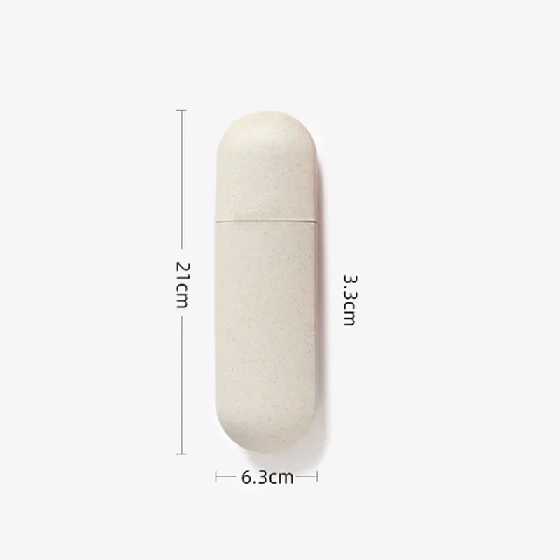 Portable ToothBrush Storage Box with Cover for Outdoor Travel Trip Camping PP Wheat Straw PP Eco-friendly Bathroom Accessories toothbrush case toothbrush storage box