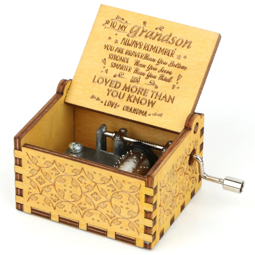 To my son gift Wooden Music Box You Are My Sunshine Birthday Gift Christmas New Year Gift