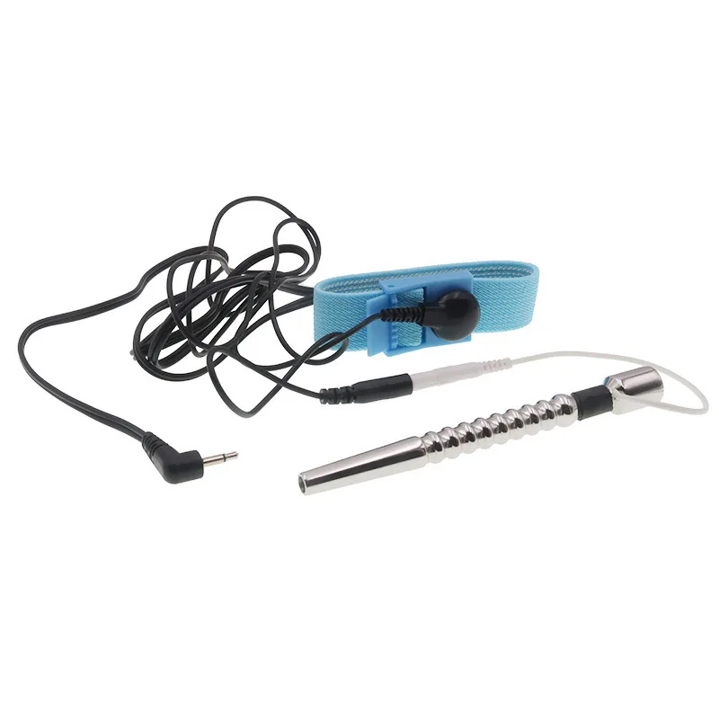 Electro Shock Penis Plug Chastity Device Metal Urethral Dilators Medical Themed Toys Cock Ring Urethral Sounds Sex Toys For Male