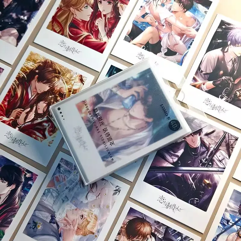 40PCS 게임 미스터 러브: 퀸즈 초이스 포토 카드 세트 - 가빈 빅터 루시엔 수집용 로모 카드 팬들에게 완벽한 선물