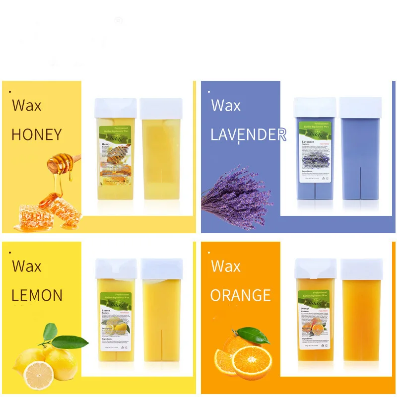 Depilatory Wax Cartridge Roll-On Skin Hair Removal Heater Waxing Cream 12 Flavor Roll-On Hot Wax All Types Skin For Women 100 g wax heater hair removal wax hard wax beans hair removal tool beauty wax