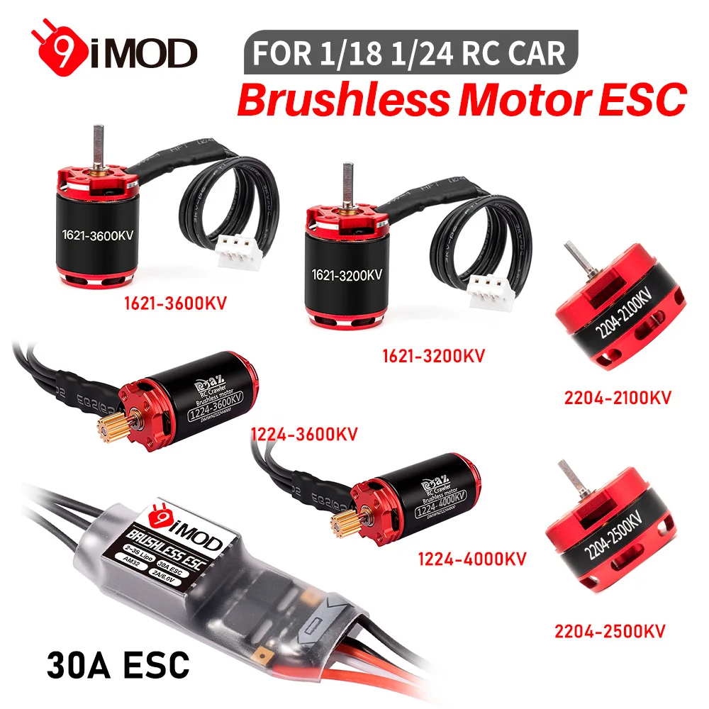 Lote de 6 micro motores ESC 30A para drone RC, multirrotor