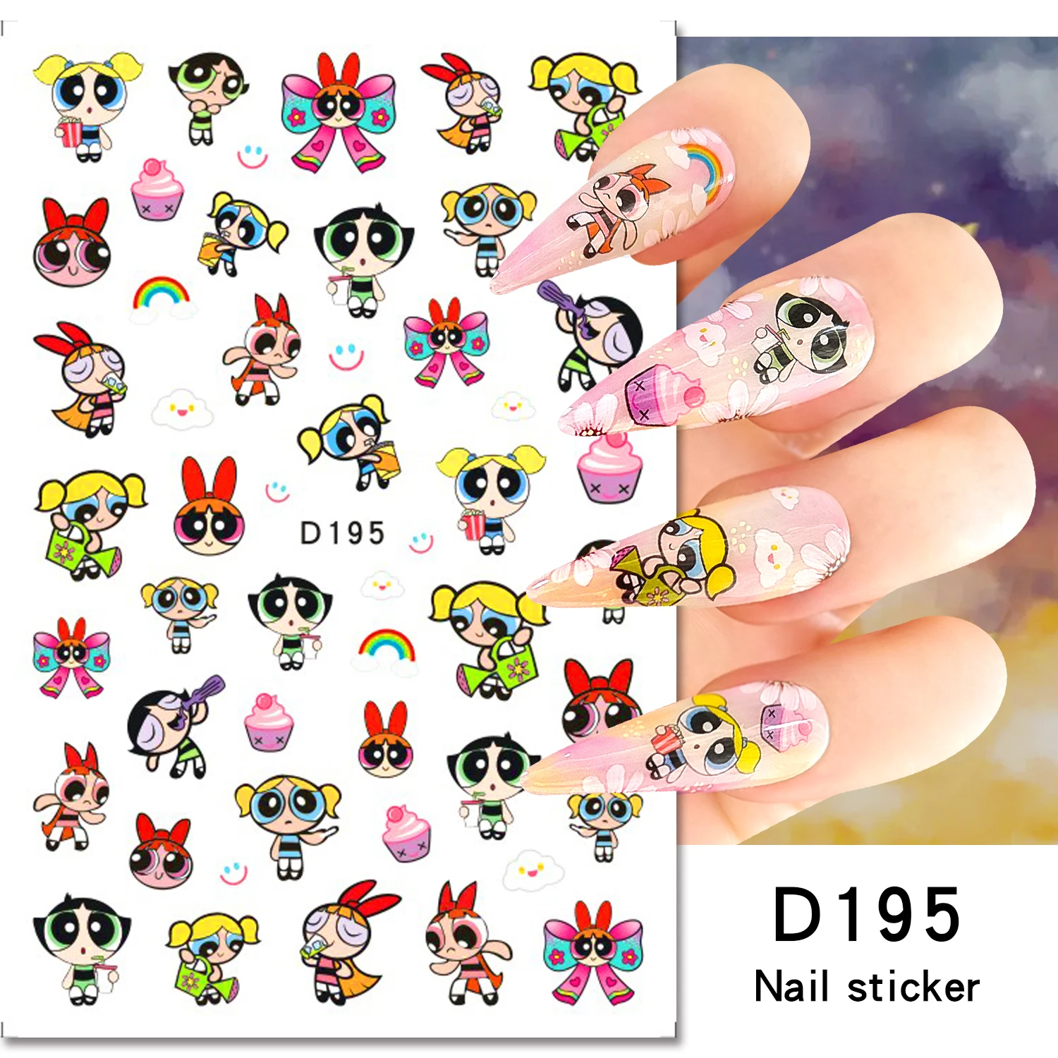 여성용 스누피 네일 스티커 3D 애니메이션 릴리프 네일 아트 데칼 디자인 매니큐어 패션 DIY 손톱 장식품 어린이 장난감