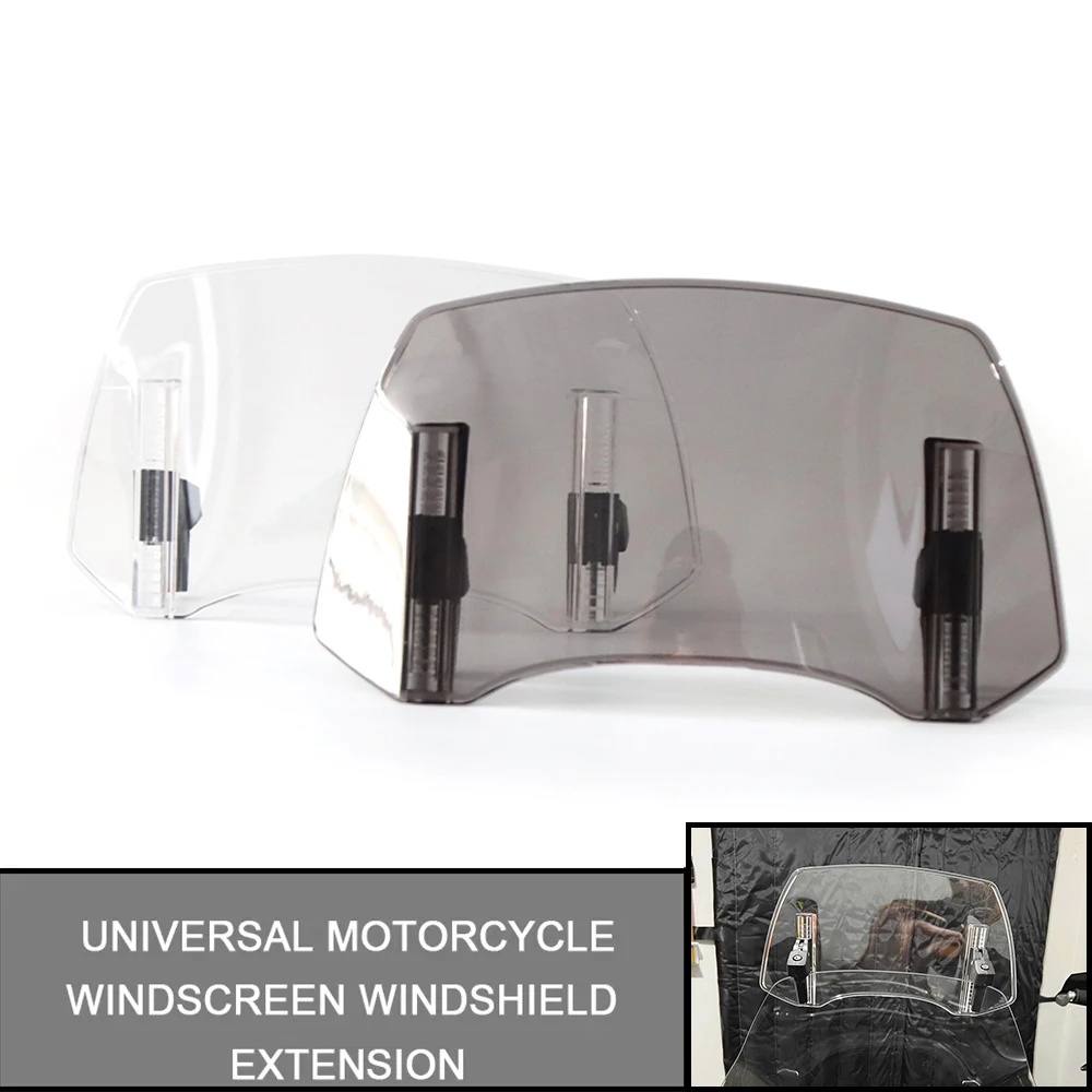 

For Yamaha For BMW ​For KAWASAKI ​For DUCATI Universal Motorcycle Windscreen Windshield Extension Spoiler Wind Deflector