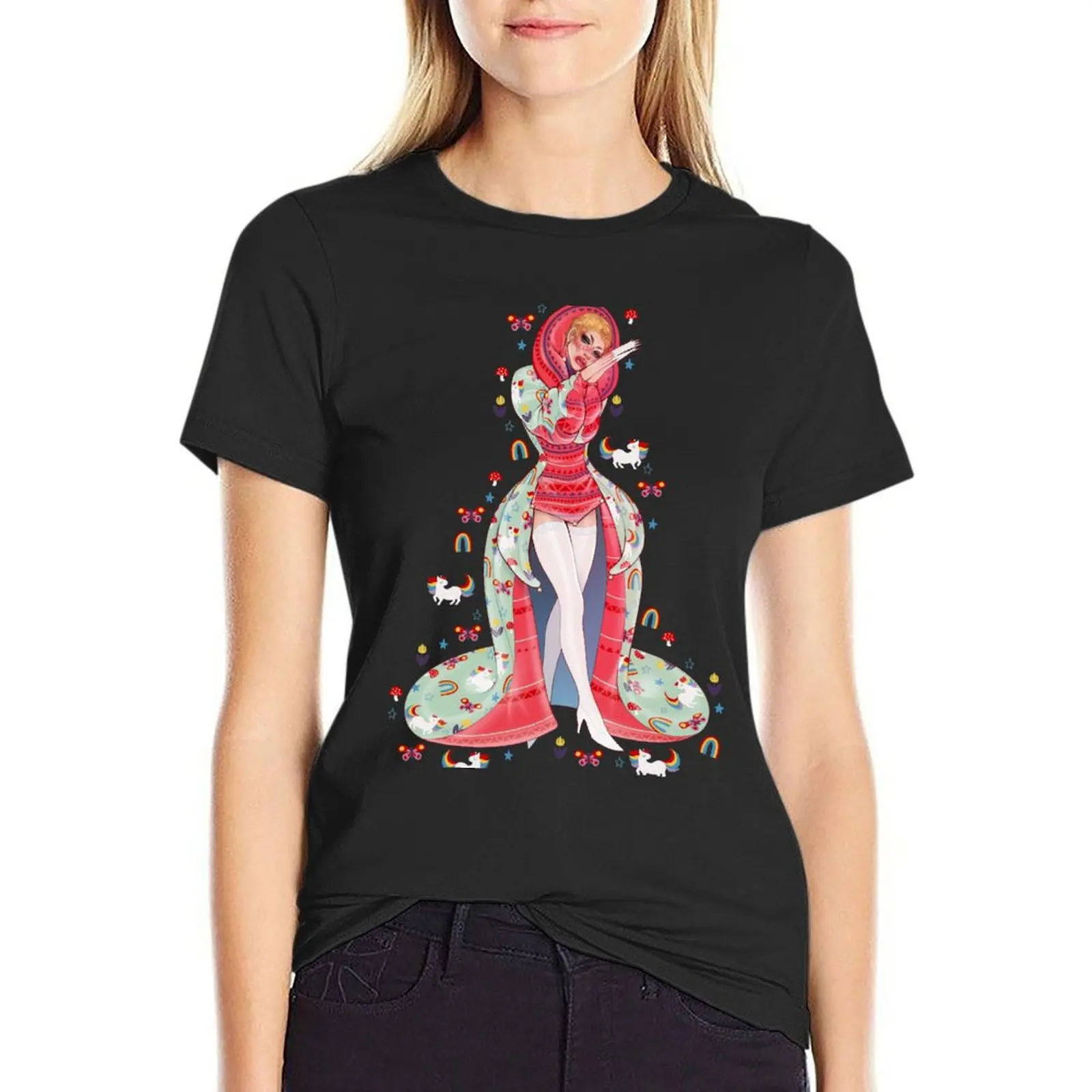 

Utica Queen Bag Ball Lewk T-Shirt Female clothing kawaii clothes funny cute t-shirts for Women