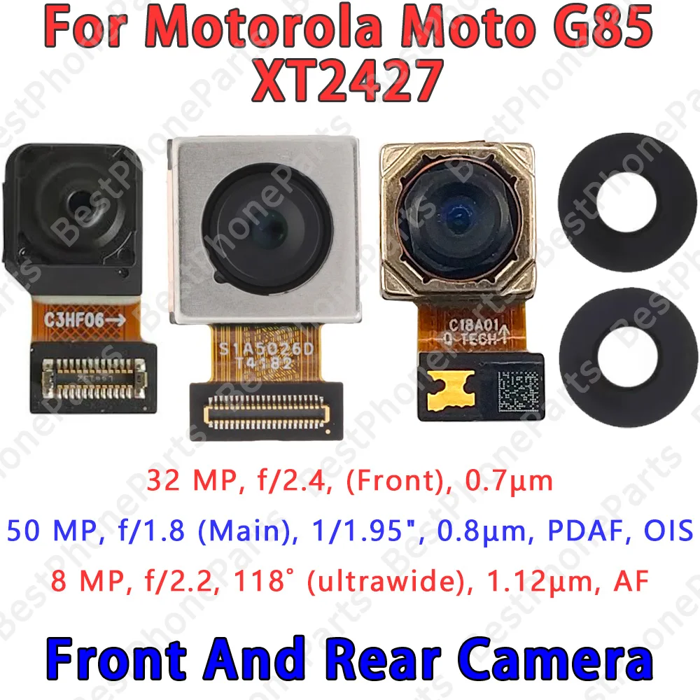 Motorola Moto G85 5G Camera Lens Cover & Camera Module Flex Cable Replacement Parts