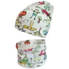 Autumn Winter Girl Baby Hat Cotton Boy Hat Scarf Set Children Beanies Cap Outdoor Warm Newborns Toddlers Caps Kids Head Cover 6