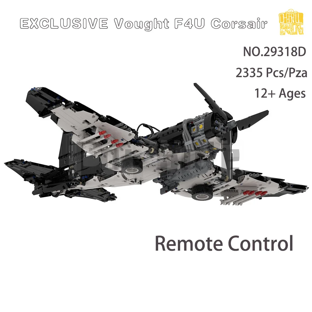 

MOC-29318 Corsair Plane Model With PDF Drawings Building Blocks Bricks Kids DIY Toys Birthday Christmas Gifts