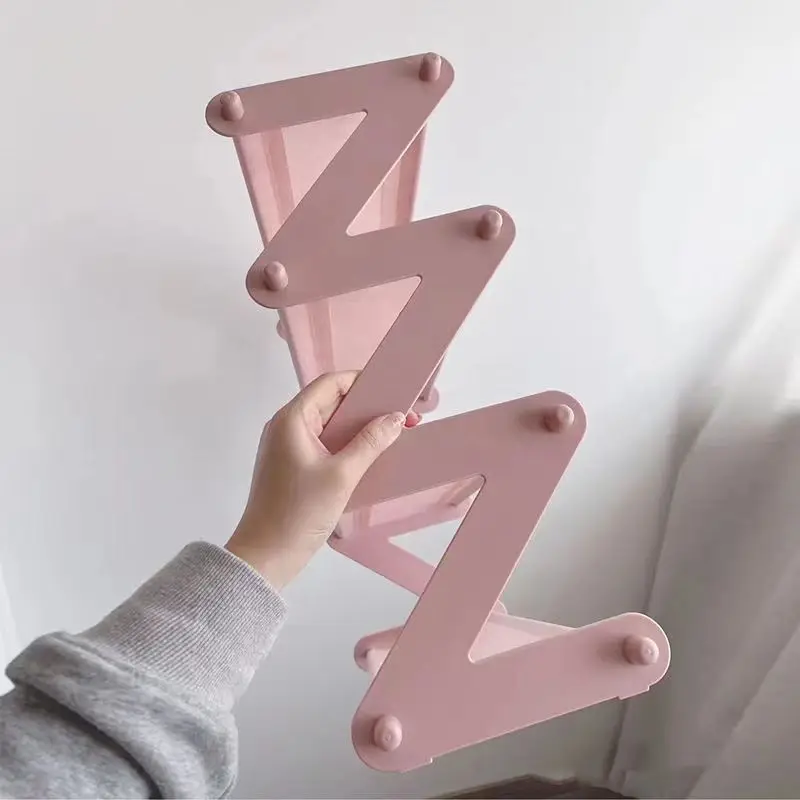 Shoe Rack Simple shoe rack storage cabinet shoe box storage layered assembly Z-shaped rack folding rack small rack