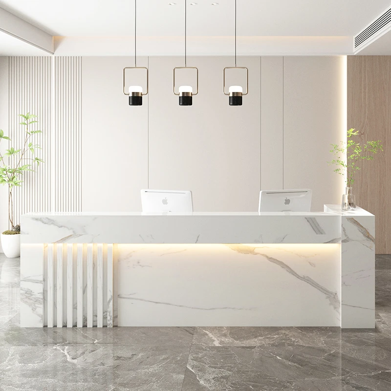 business luxury Reception Desks shop counter modern boutique shelves Reception Desks aesthetic cashier receptiebalie salon desk