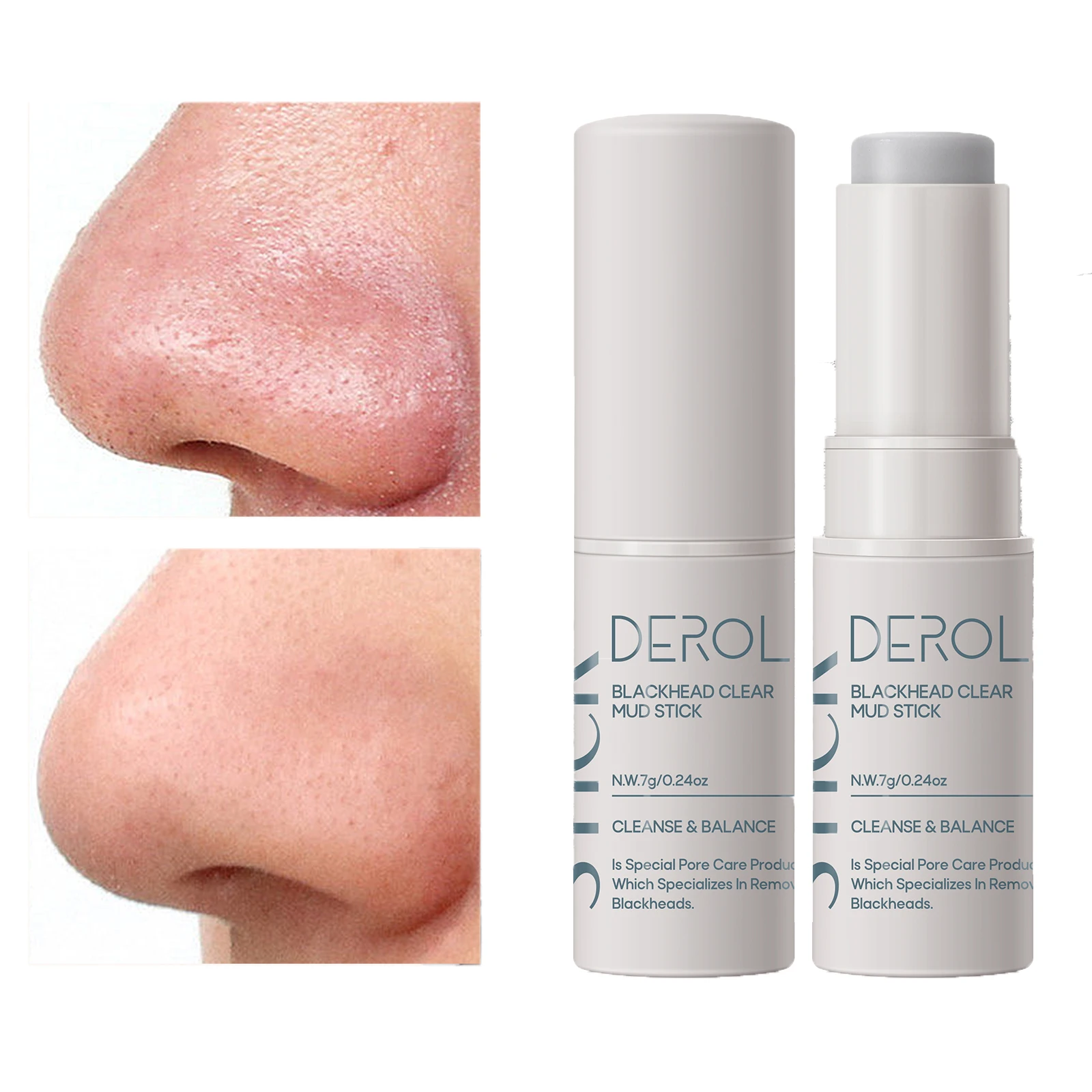 Nose Blackhead Remover Cream Exfoliates Cleanses Pores Adsorbs Oil Stains Moisturizes Gently Cleanses Face Stick Makeup