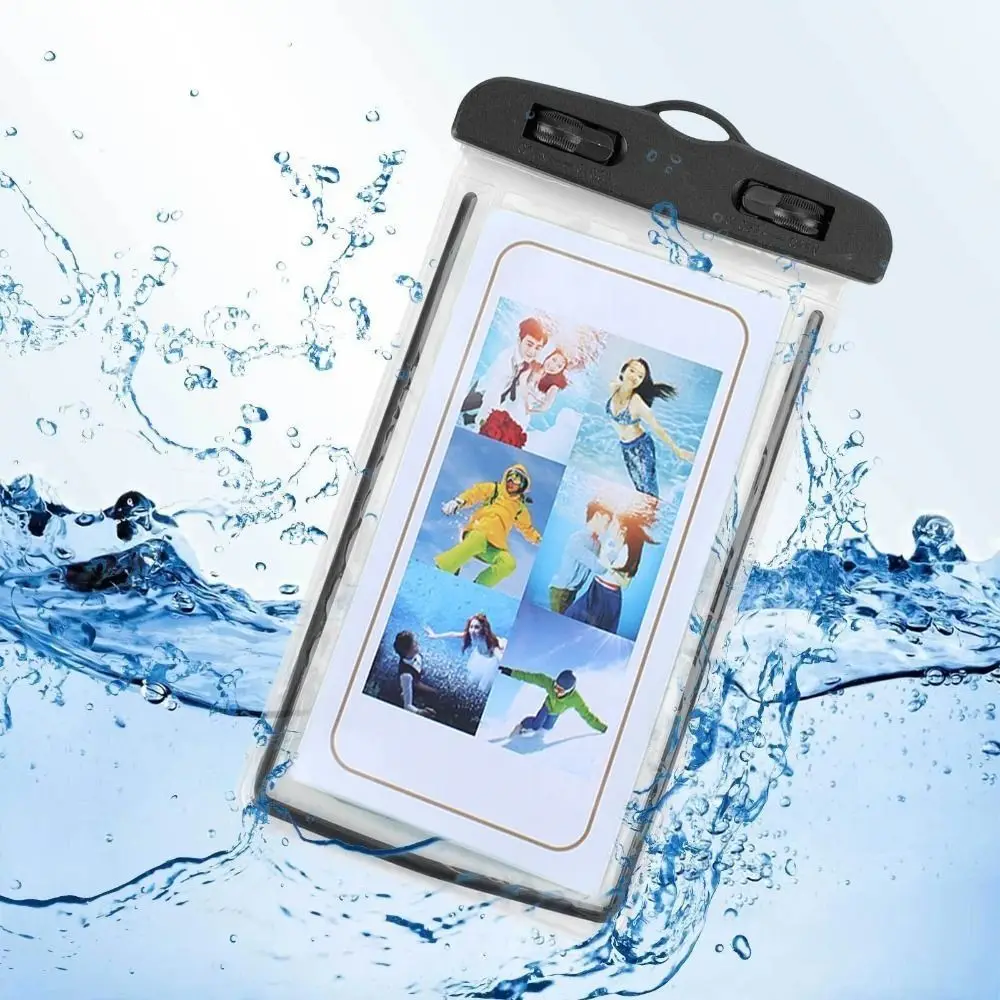 Przezroczyste, świecące, wodoodporne etui na telefon z ekranem dotykowym Wodoodporne etui do pływania Podwodne etui na telefon do fotografii Pływanie