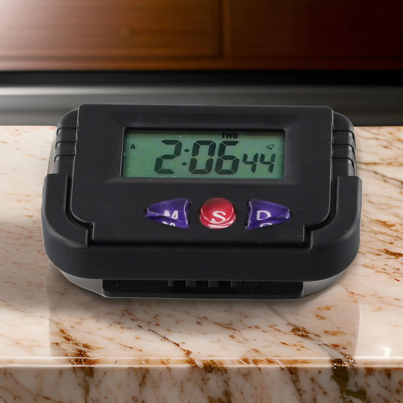 Mini Portable Desk Clock 12Hour Time Display Digital Clock