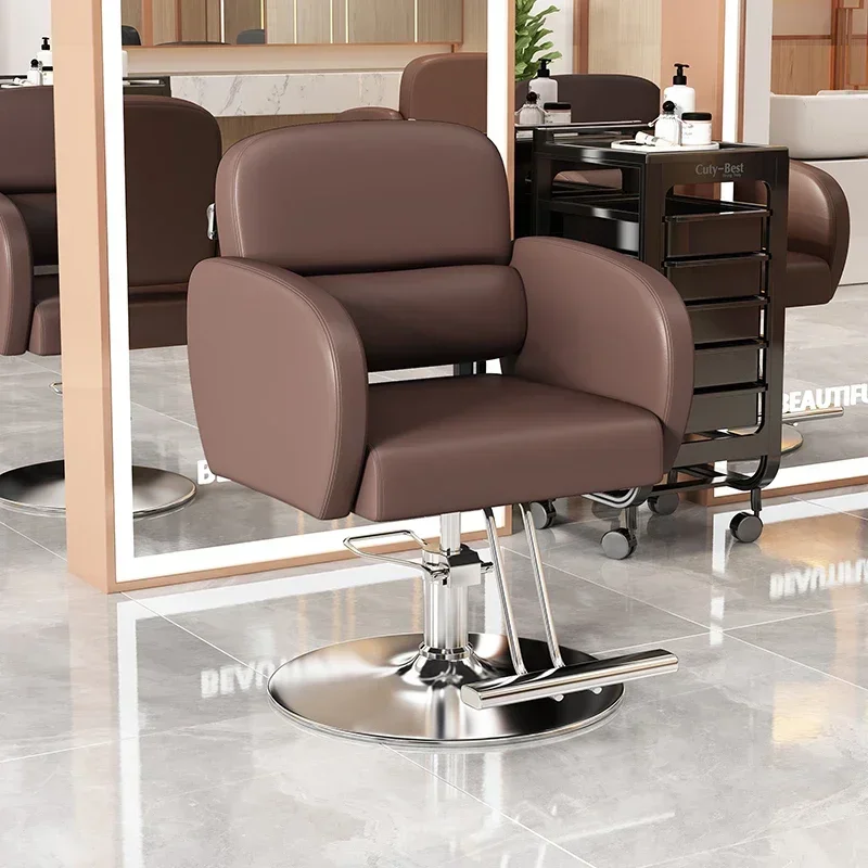 Ergonomic Swivel Barber Chairs Nail Salon Hairdresser Barber Shop Adjust Barber Chairs Sillas Comedor Kitchen Furniture LFY-013 antique disassembled furniture swivel bar stool height kitchen island counter chairs modern commercial furniture 7 30 days