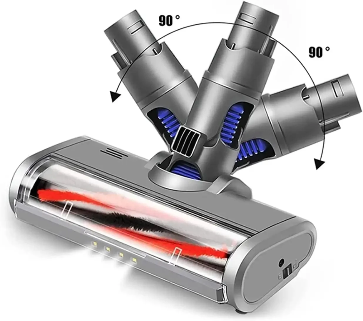 Motorized Soft Sweeper Roller Floor Brush Attachment