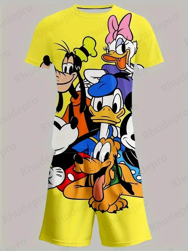 ديزني 2025 موضة تي شيرتات قصيرة الاكمام مجموعة دون...