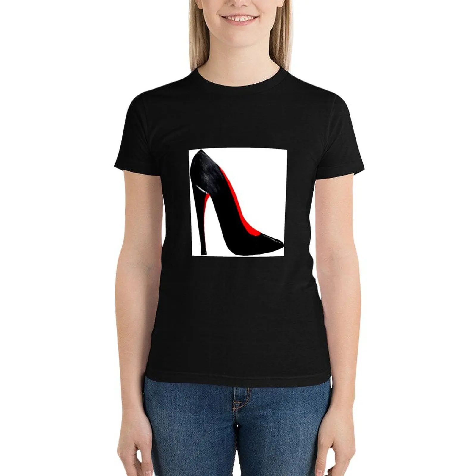 

High heel T-Shirt Blouse kawaii clothes Women t-shirts