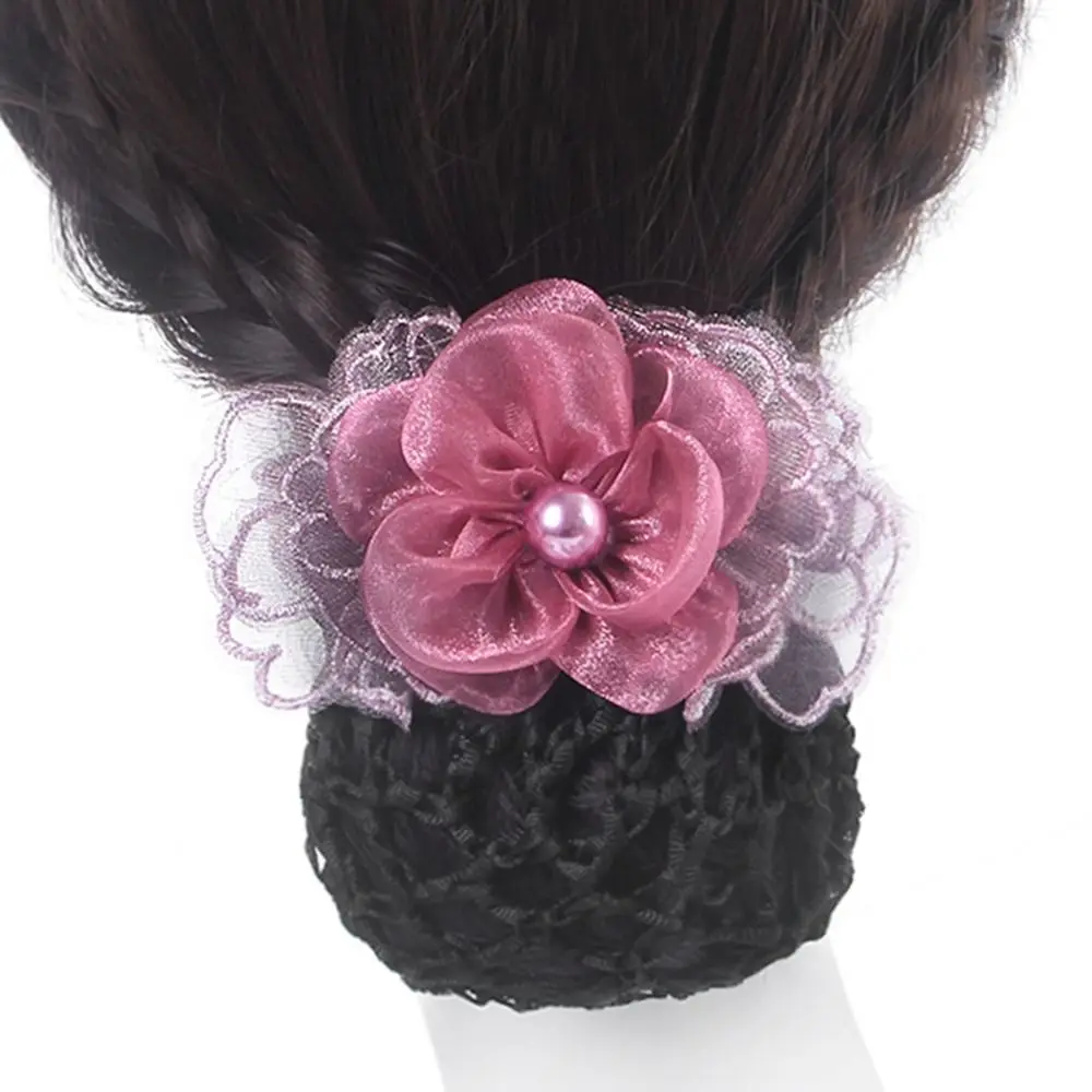 

Милая винтажная модель для гостиницы и медсестры в Корейском стиле, снуд, женские весенние заколки, заколки для волос, сетчатый зажим для хвоста