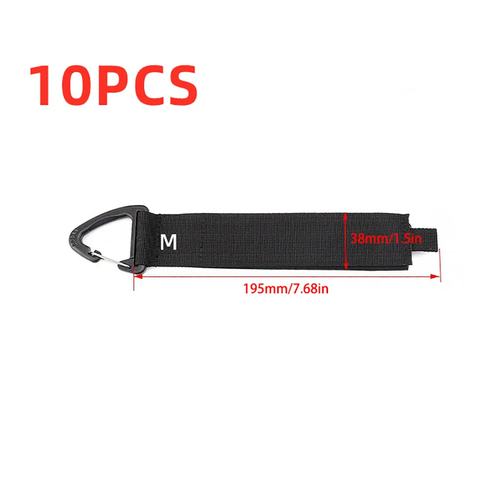 Nylon Heavy-Duty Cord Organizer Straps with Triangle Buckle - Cable and Hose Management Solution