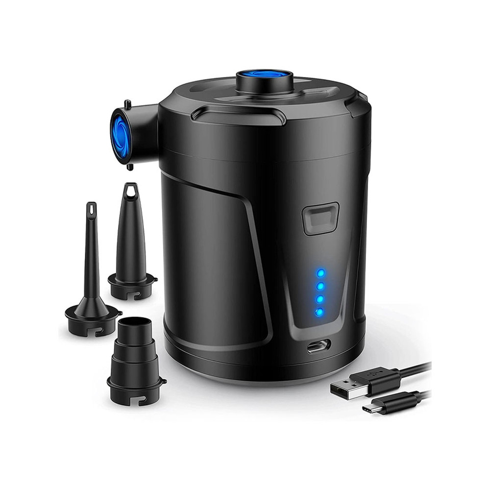 Outdoor multifunctional inflation pump, large capacity inflation and extraction two in one vehicle camping emergency equipment