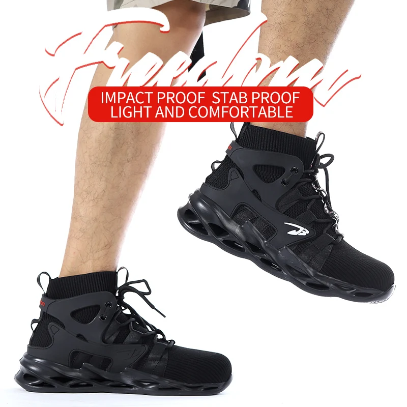 Fashionable breathable anti-smash and anti-puncture safety shoes - Image 6