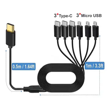 PD 3-in-1 Type-C Splitter Cable 1