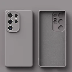 Luxury Liquid Silicone Shockproof Protective Case - Soft Back Cover - Galaxy S26 (Titanium Grey)