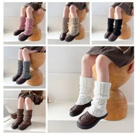 New Children Girl Leg Warmers Lolitas style Knitted Socks Kids Warm Foot Cover Spring Autumn  Heap Socks 6
