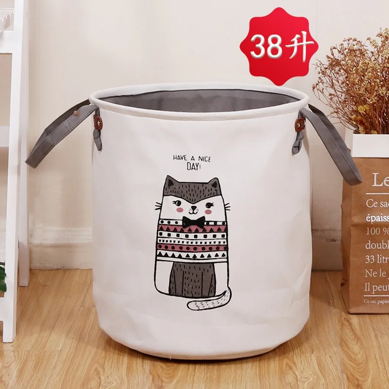 2024 Thickened toy storage bucket, fabric EVA home multi-purpose storage, dirty clothes basket, foldable dirty clothes basket 5