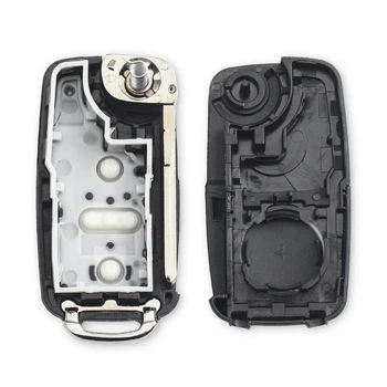 Cover Chiave telecomando per Vw VOLKSWAGEN Transporter T5 Polo G - KEYYOU nuovo 2 pulsanti Uncut pieghevole Flip Remote Key sostituzione custodia FOB Shell per Vw