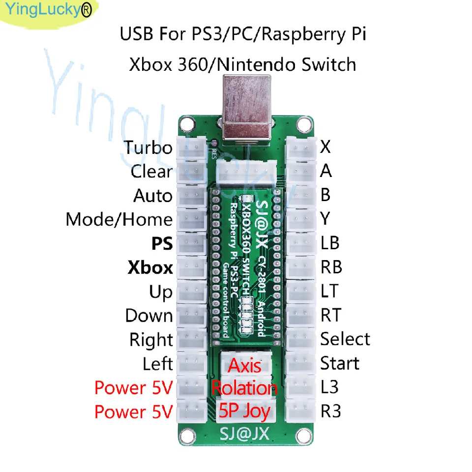 New XBOX 360 Zero Delay control board USB encoder for