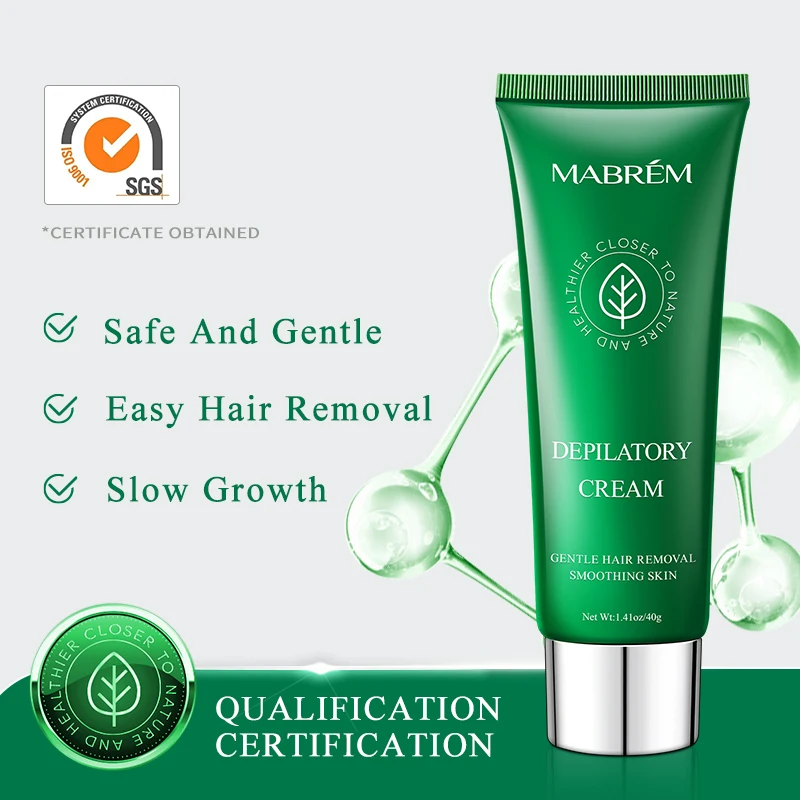 MABREM Hair Removal Cream Painless Hair Remover For Armpit Legs and Arms Skin Care Body Care Depilatory Cream 40g For Men Women 3