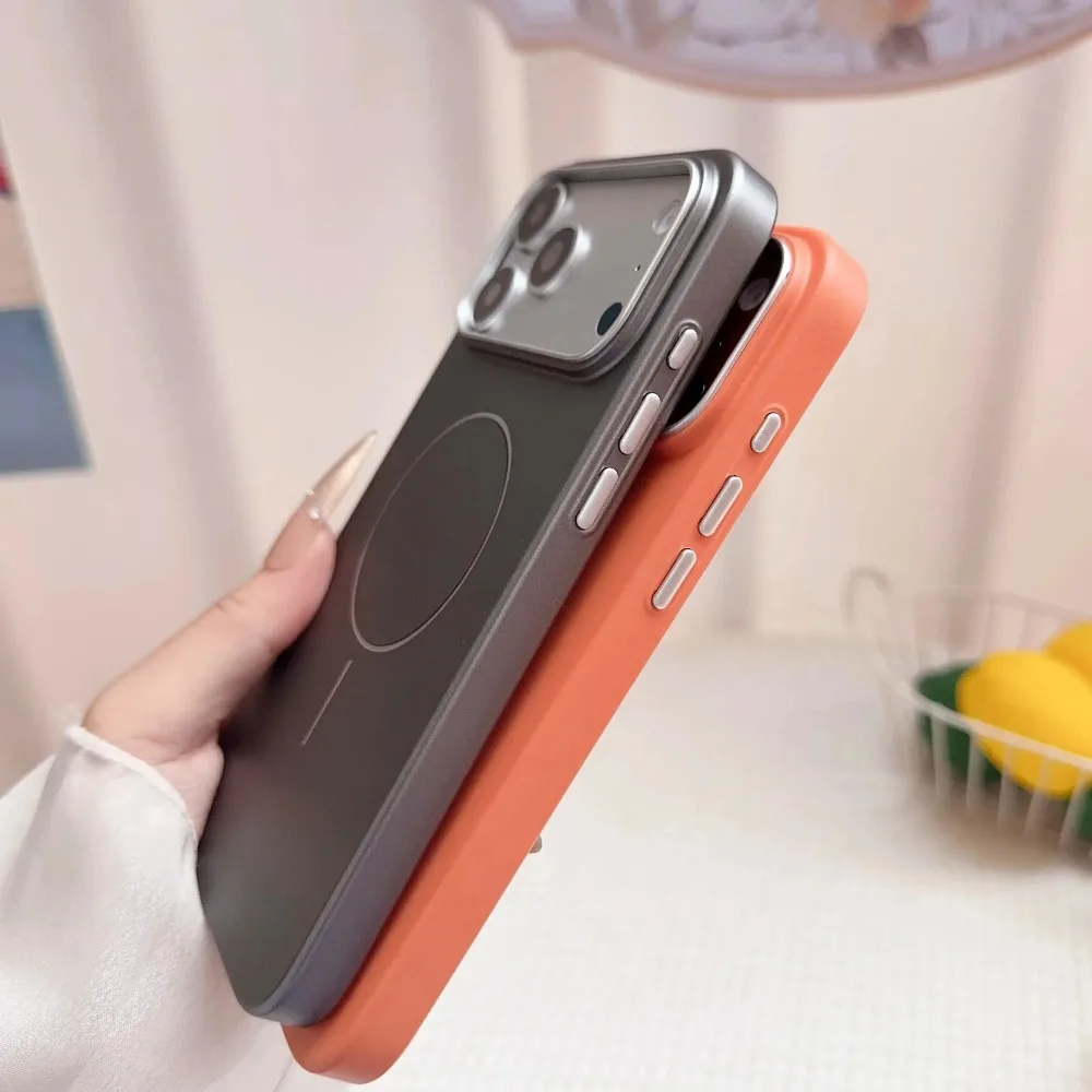 Ultra Thin Matte Magnetic Case with Textured Metallic Paint Finish